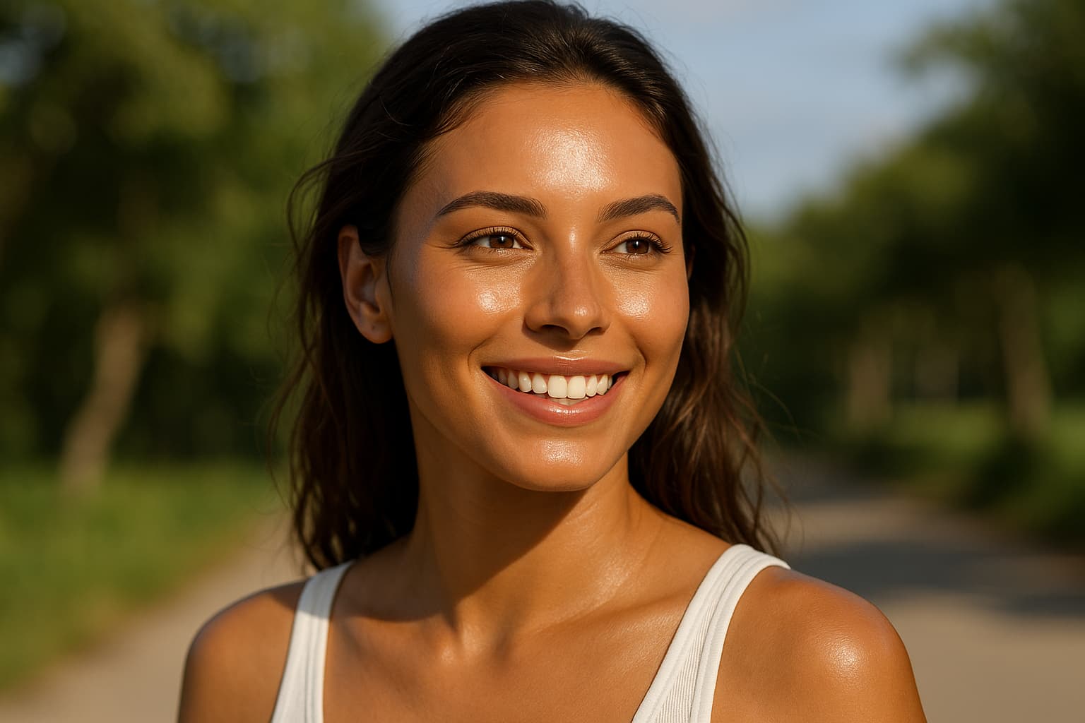 Glowing skin after reversing summer sun damage at Franklin Skin and Laser